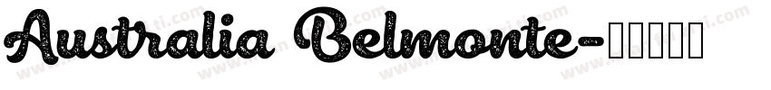 Australia Belmonte字体转换